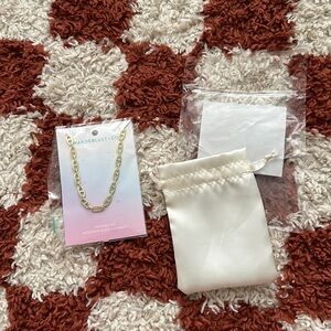 NWT • wanderlust + co • multi link anchor chain necklace